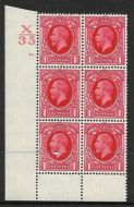 1934 1d Photogravure cyl blk X35 50 No Dot perf 6(I P) UNMOUNTED MINT