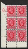 1934 1d Photogravure cyl blk X35 50 Dot perf 6B(E P) UNMOUNTED MINT