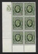 1934 9d Photogravure cyl blk X35 1 BAR 15 no dot UNMOUNTED MINT