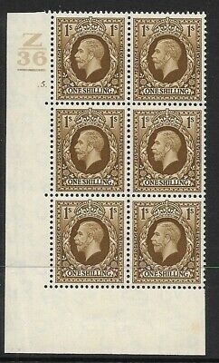 1934 1 - Photogravure Control Z36 1 Bar 5 Dot perf type 5 UNMOUNTED MINT