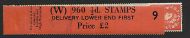 ½d Tudor watermark Vertical Delivery Coil leader W 9 UNMOUNTED MINT