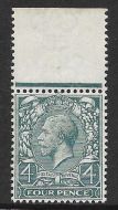 Sg 379wk 4d Royal Cypher with Watermark Inverted  Reversed UNMOUNTED MINT