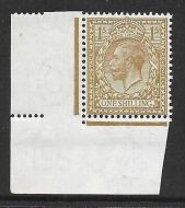 N32(4) 1 - Buff Brown Royal Cypher Imperf corner marginal UNMOUNTED MINT