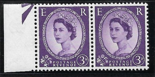S78ba S78ba 3d Wilding Phosphor pair with variety - UNMOUNTED MINT