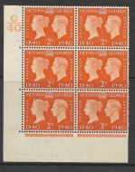 Sg 482 1940 2d Centenary Cylinder G40 1 Dot UNMOUNTED MINT MNH