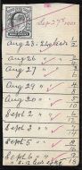 1903 De La Rue  piece cut from striking book UNMOUNTED MINT