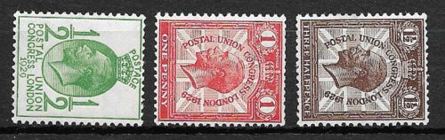 Sg 434a-436a 1929 George V PUC Commemorative set of 3 UNMOUNTED MINT MNH