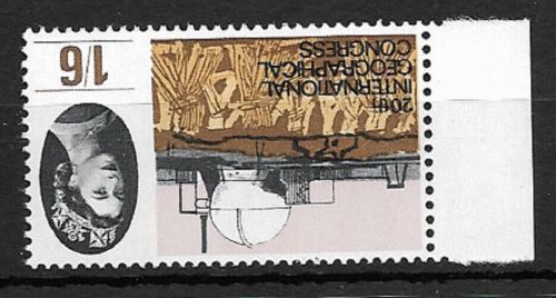 1964 sg654a Geographical 1 6 Listed Variety - watermark inverted UNMOUNTED MINT