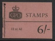 Q1 6 - June 1965 GPO Wilding booklet - complete UNMOUNTED MINT