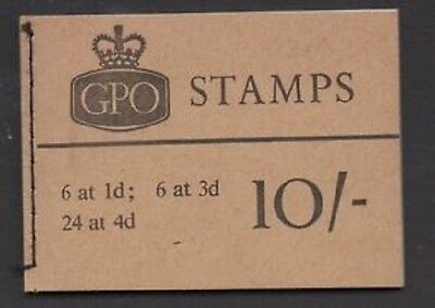 X13 10/- Aug 1966 Wilding GPO Booklet - complete UNMOUNTED MINT