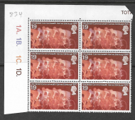 1970 Commonwealth Games 1 9 Cylinder 1A...1D Dot - MNH