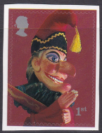 PM3 2001 Sg2230 Mr Punch 1st class stamp out of booklet - self adhesive