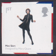 PM20 2009 Sg2915 Mini Skirt 1st class stamp out of booklet - self adhesive