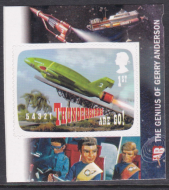 PM27 2011 Sg3143 Thunderbird 1st class stamp out of booklet self adhesive Right