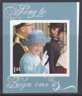 PM33 2012 Sg3327 Queen Elizabeth 1st class stamp out of booklet  self adhesive L