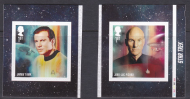 PM76 2020 Sg4456 57 Star Trek 1st class stamps out of booklet - self adhesive