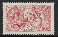 Sg 416 Spec N68(2) 5 - Pale Rose-Red Bradbury Wilkinson Seahorse UNMOUNTED MINT