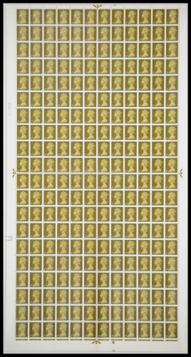 sg724 1d Pre- Decimal machin Cyl 2 No Dot FULL SHEET UNMOUNTED MINT