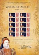 BC-134 GB 2003 Queen Elizabeth I Smiler sheet UNMOUNTED MINT