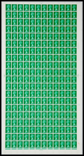 Sg737 7d machin Full Sheet 3 dot UNMOUNTED MINT MNH