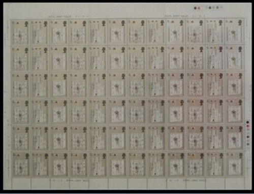 5d 1969 Prince of Wales Investiture Sheet - UNMOUNTED MINT