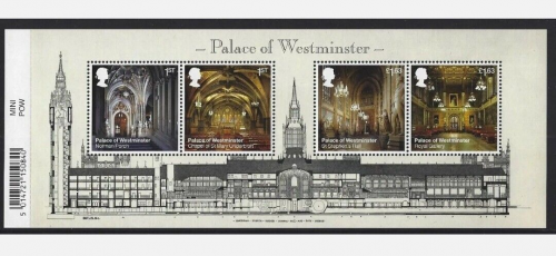 MS4410 2020 palace of westminster miniature sheet barcode UNMOUNTED MINT