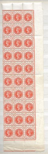 ½d Vermilion - large block of 30 stamps UNMOUNTED MINT