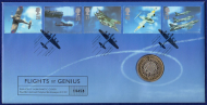 GB 1997 Flights Of Genius Coin Cover