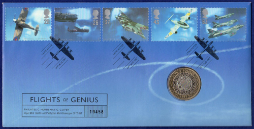 GB 1997 Flights Of Genius Coin Cover