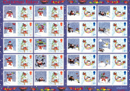 LS27 GB 2005 Christmas Smiler sheet UNMOUNTED MINT/MNH