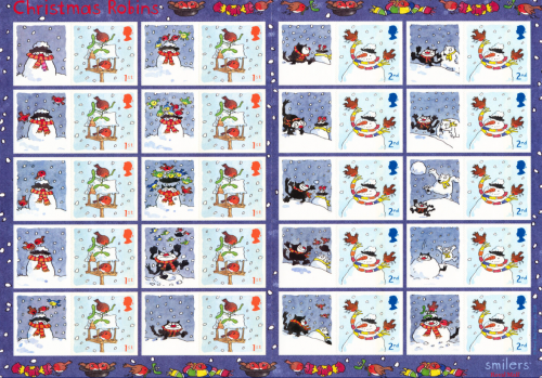 LS27 GB 2005 Christmas Smiler sheet UNMOUNTED MINT/MNH