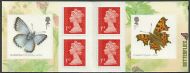 PM39 2013 Butterflies 6 x 1st Barcode Booklet - No cylinder