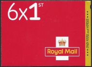 PM78 2021 Only fools & horses 6 x 1st Self Adhesive Booklet No Cylinder