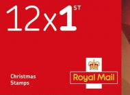 LX64 2021 Christmas Booklet 12 x 1st class stamps - No Cylinder