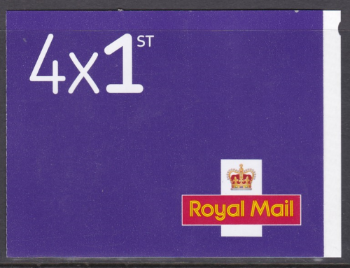 2022 TB1 4 x 1st class stamps New barcode booklet No Cylinder