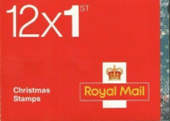 LX32 2006 Christmas Greetings Barcode Booklet 12 x 1st class - Cylinder D1D1D1D1