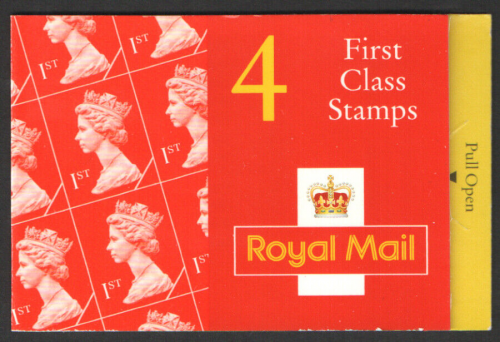HB9 1995 R J Mitchell Spitfire 4 x 1st Class Barcode Booklet - Cyl W25W33W33