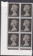 Dp olive brown GA 4d Pre-decimal Machin 2B head A Perf  F(l) 4 No Dot U M