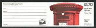 FT5ba 1986 Red Letter Box - Folded Booklet - Cylinder B21