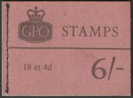 Q4pb 6 - sept 65 QEII Machin GPO booklet Good perfs on every pane