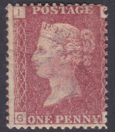 1d Penny Red plate 127 lettered G-I UNMOUNTED MINT MNH