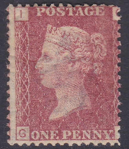 1d Penny Red plate 127 lettered G-I UNMOUNTED MINT MNH