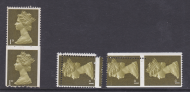 u2a + u2k 1d imperf coil stamps UNMOUNTED MINT MNH