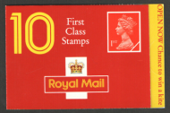 HD15 10 x 1st Class Barcode Booklet - Complete - Cyl W33W21W25