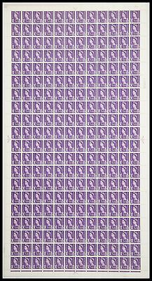Sg XS5 Side Band violet 3d Scotland Cyl 5 Dot in Full Sheet UNMOUNTED MINT