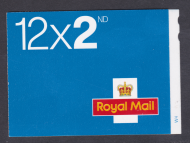 ME5B MA11 MT1L 12 x 2nd class stamps barcode booklet  - Cylinder W4