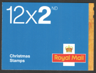LX45 2013 Christmas Barcode Booklet - 12 x 1st Class - Cylinder W1W1W1W1