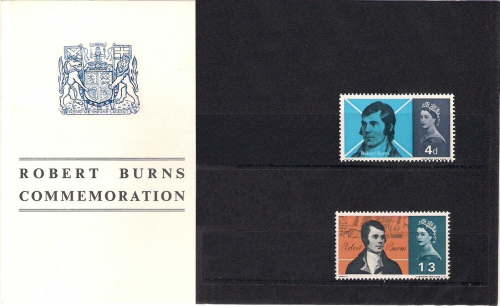 1965 Robert Burns presentation pack Unmounted Mint Sealed
