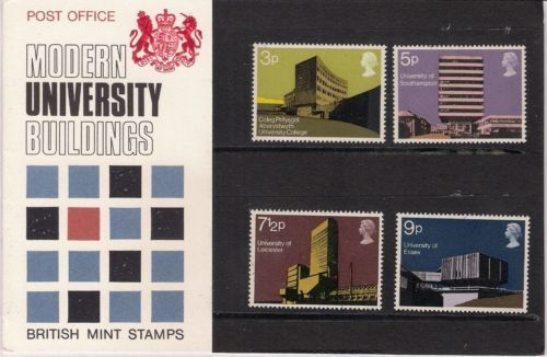 1971 modern university buildings Presentation pack UNMOUNTED MINT