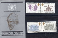 1975 Inigo Jones  presentation pack Unmounted Mint Sealed